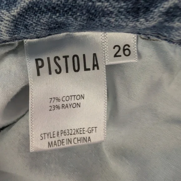 Pistola Straight Leg Jeans Light Blue - Picture 4 of 4